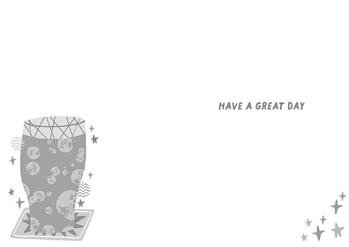 Zest Beer Birthday Card - House of Cards