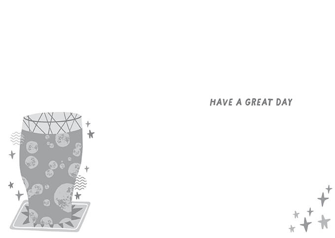 Zest Beer Birthday Card
