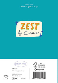 Zest Beer Birthday Card