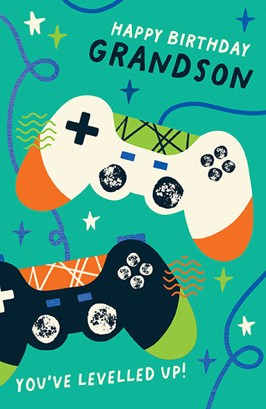 Grandson Gamer Birthday Card
