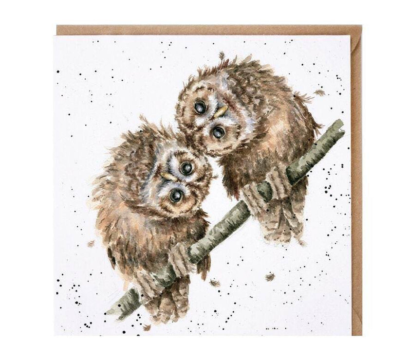 2 Owls Greeting Card - House of Cards