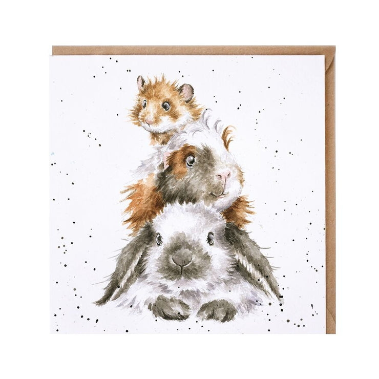 Piggy In The Middle Greeting Card
