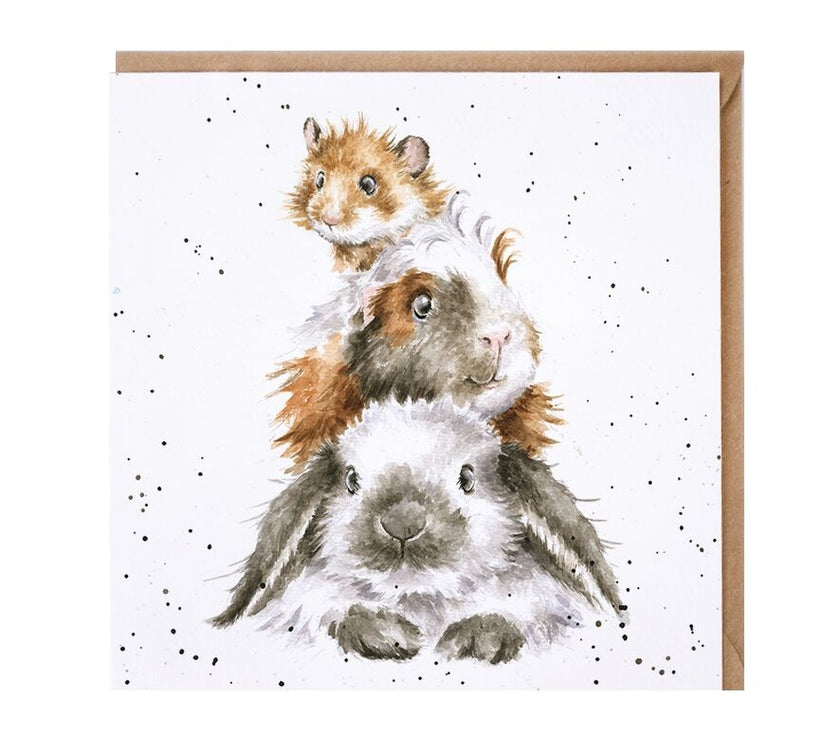 Piggy In The Middle Greeting Card