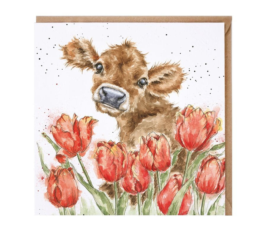 Bessie The Cow Greeting Card