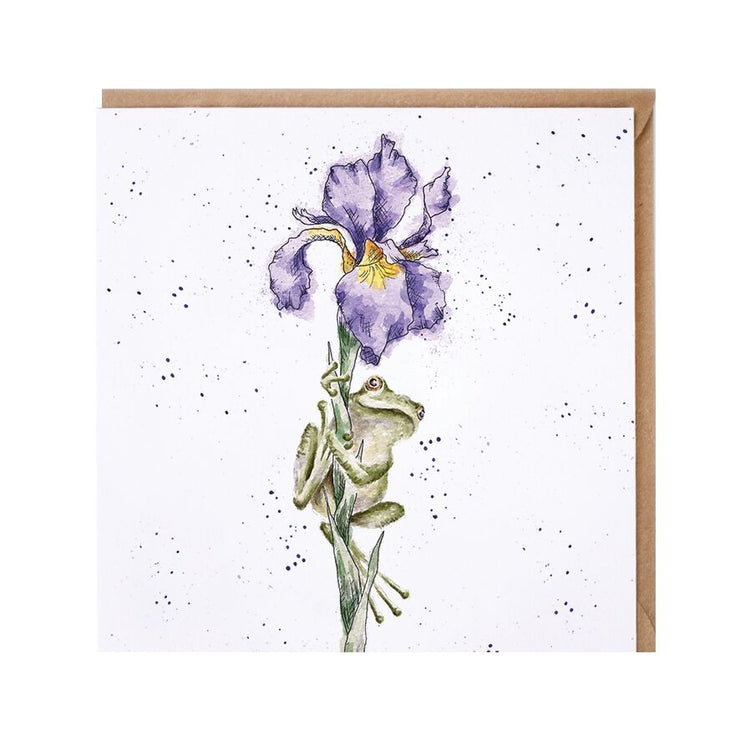 Its Not Easy Being Green Frog Greeting Card