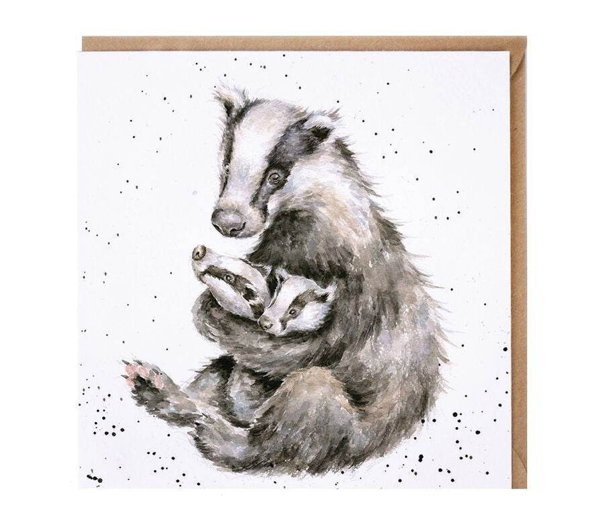 Badger and Cubs Greeting Card - House of Cards