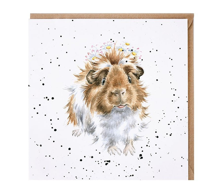 Grinny Pig Greetings Card
