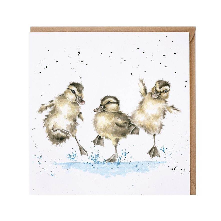 Puddle Ducks Greetings Card - House of Cards