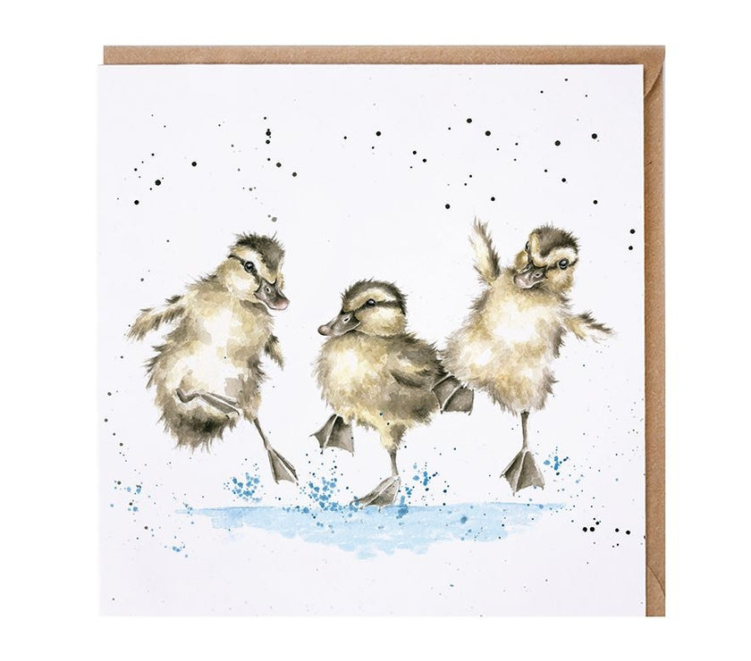 Puddle Ducks Greetings Card