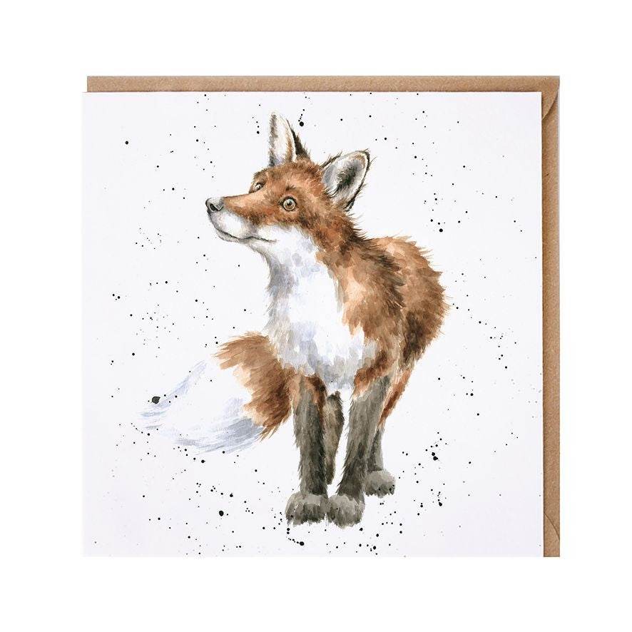 Bright Eyed and Bushy tailed Greetings Card - House of Cards