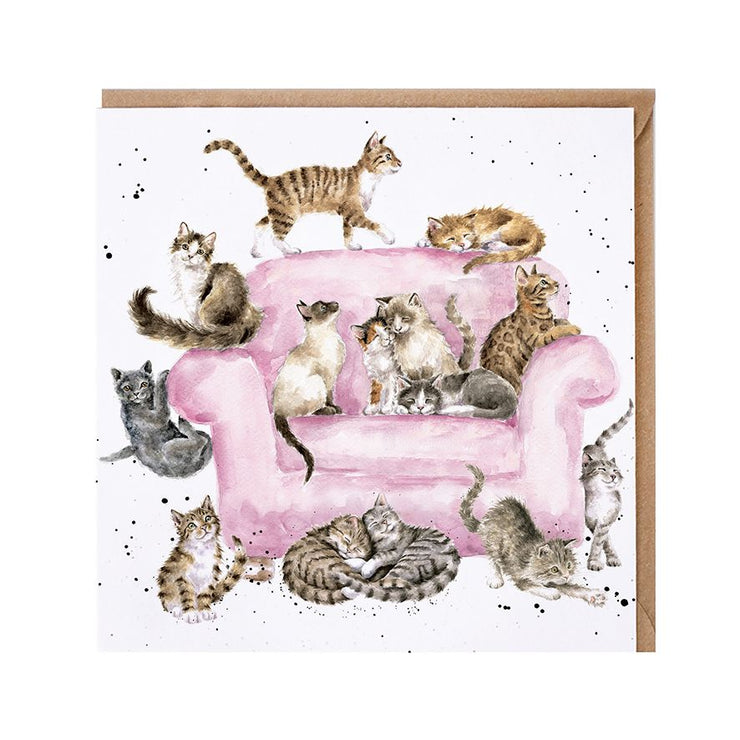 Cattitude Greetings Card