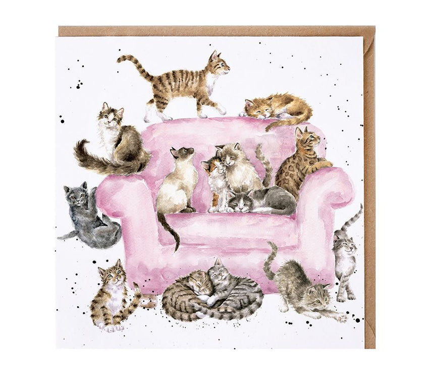 Cattitude Greetings Card