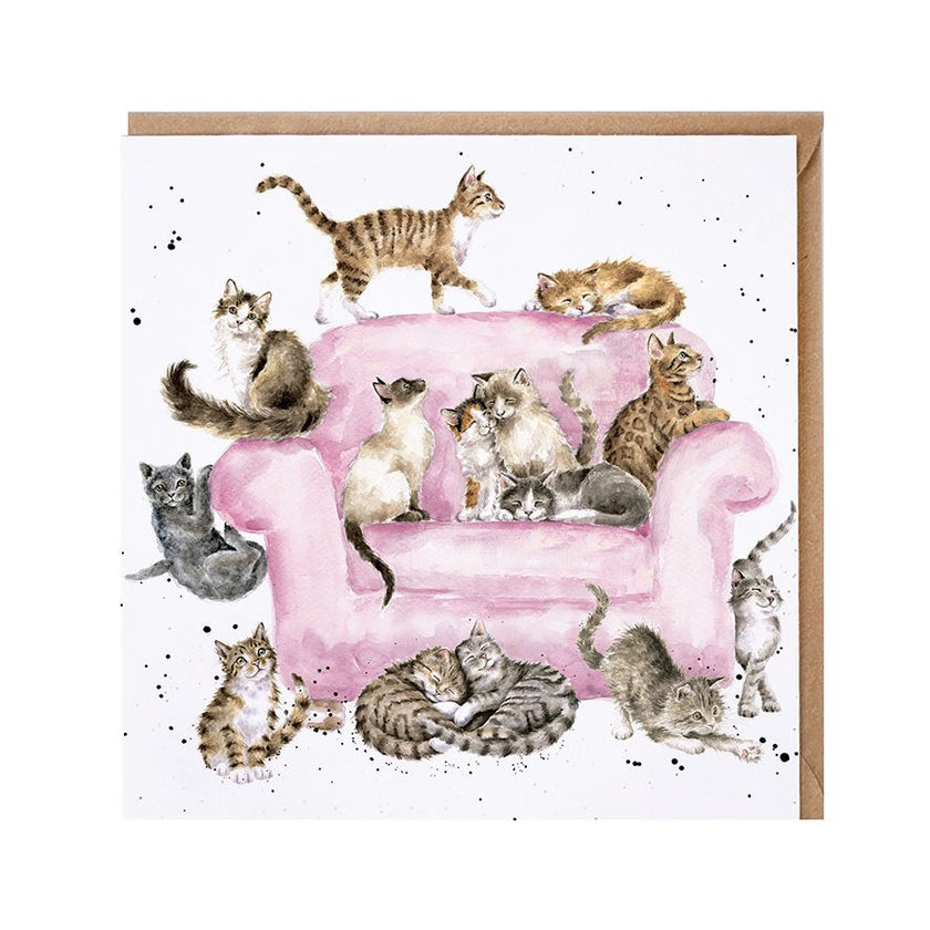 Cattitude Greetings Card
