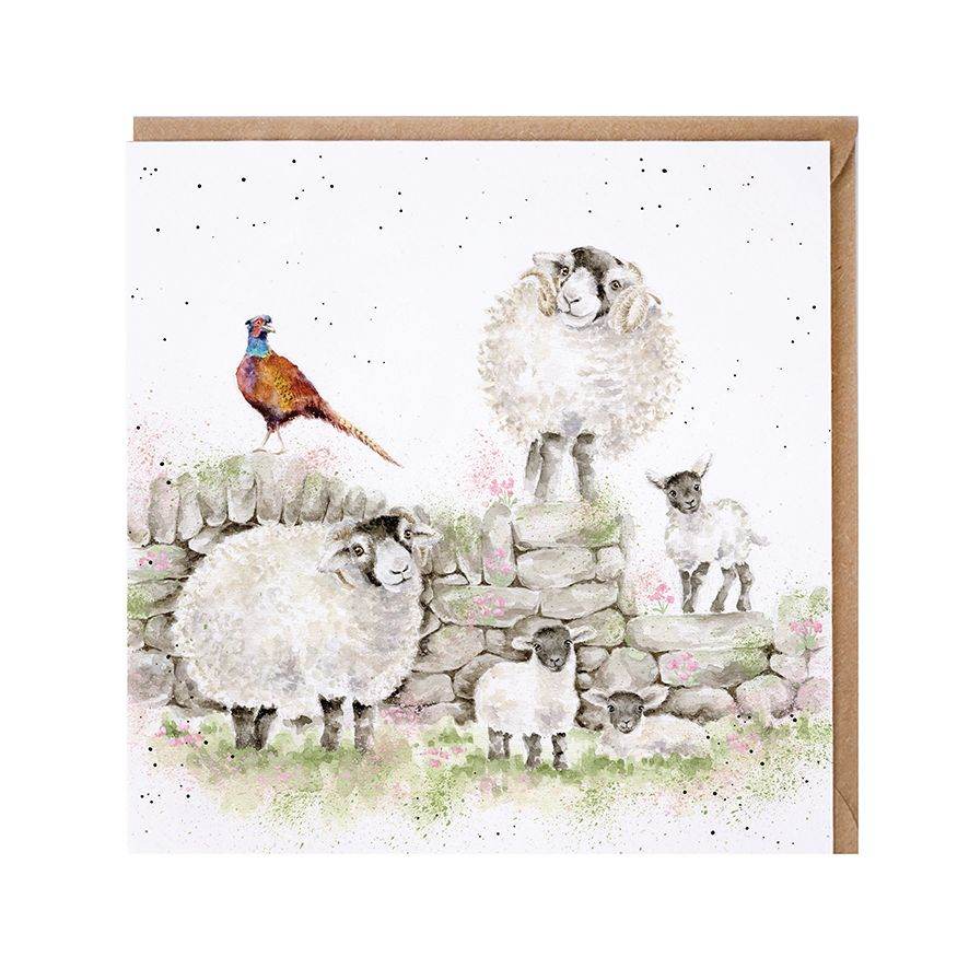Green Pastures Greetings Card - House of Cards