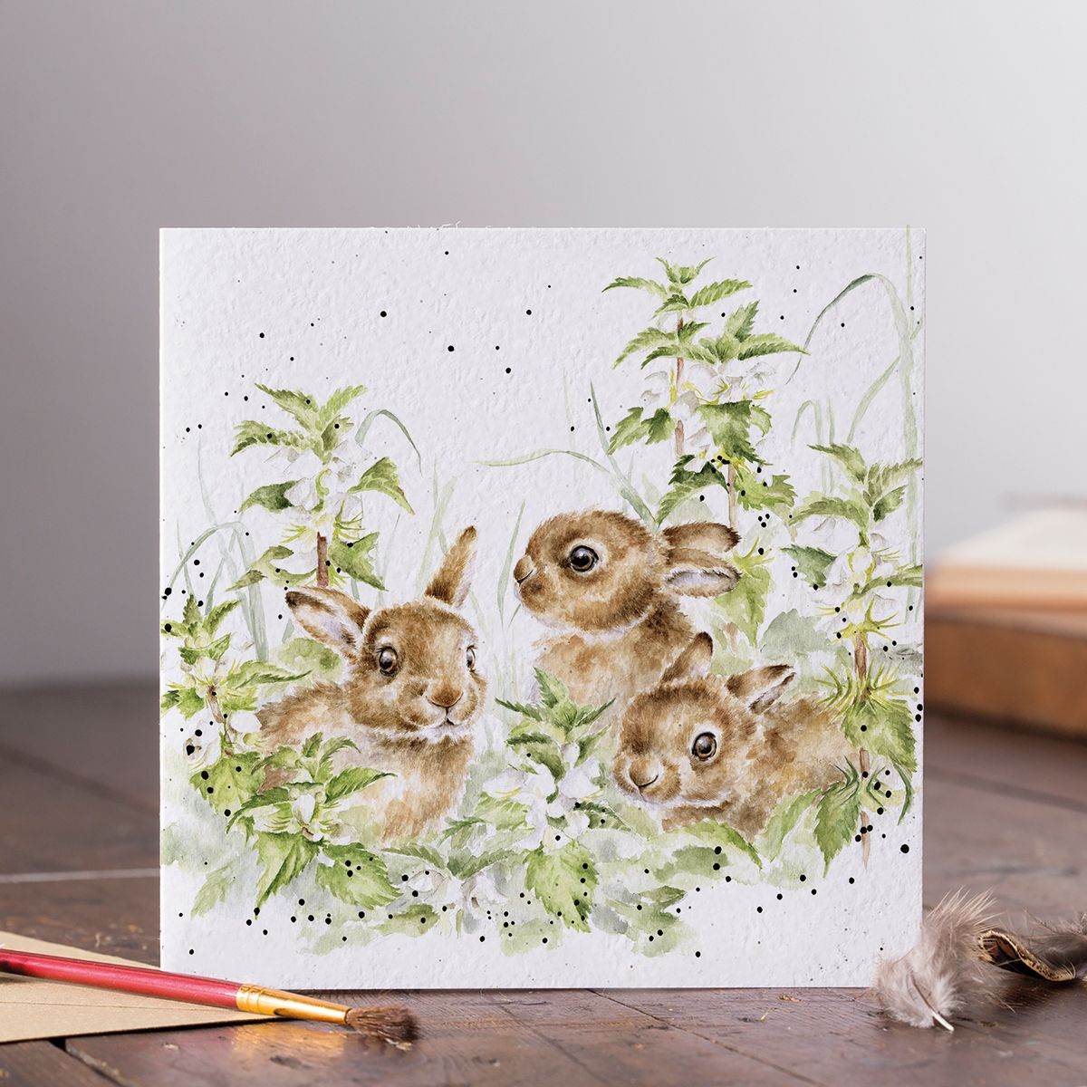 Spring Hares Card - House of Cards