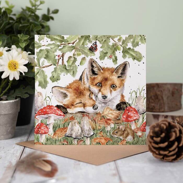 Under The Oak Tree Birthday Card - House of Cards