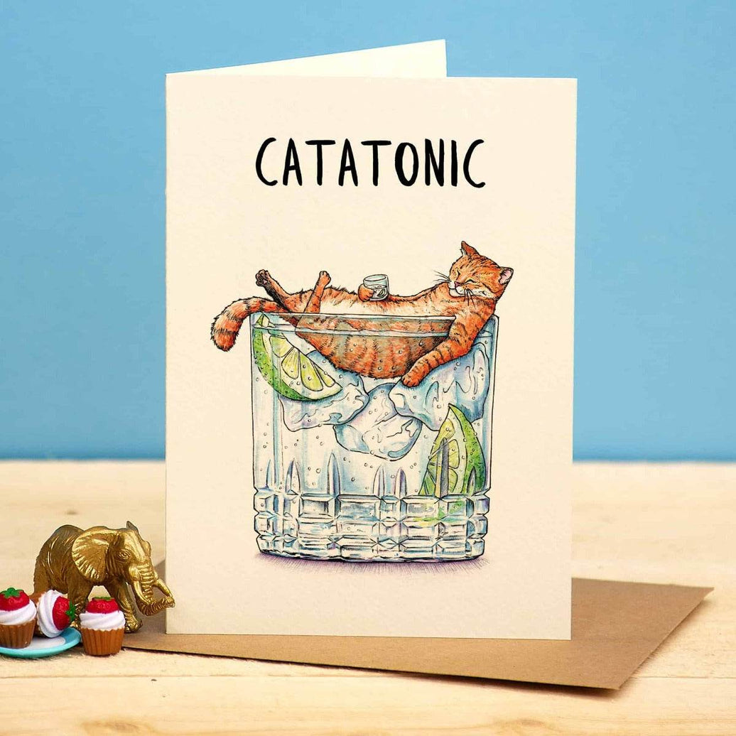 Catatonic Birthday Card - House of Cards