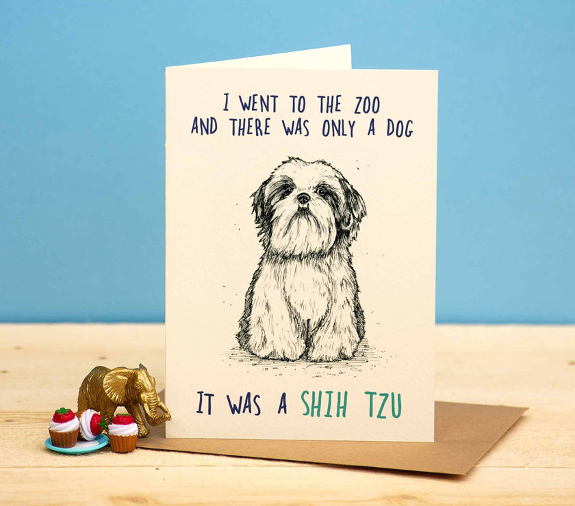 Shih Tzu Birthday Card
