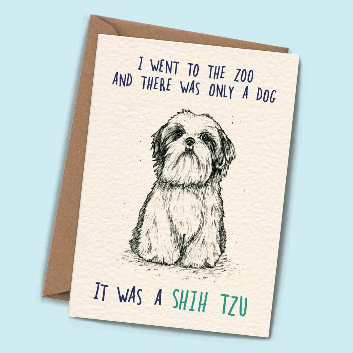 Shih Tzu Birthday Card - House of Cards