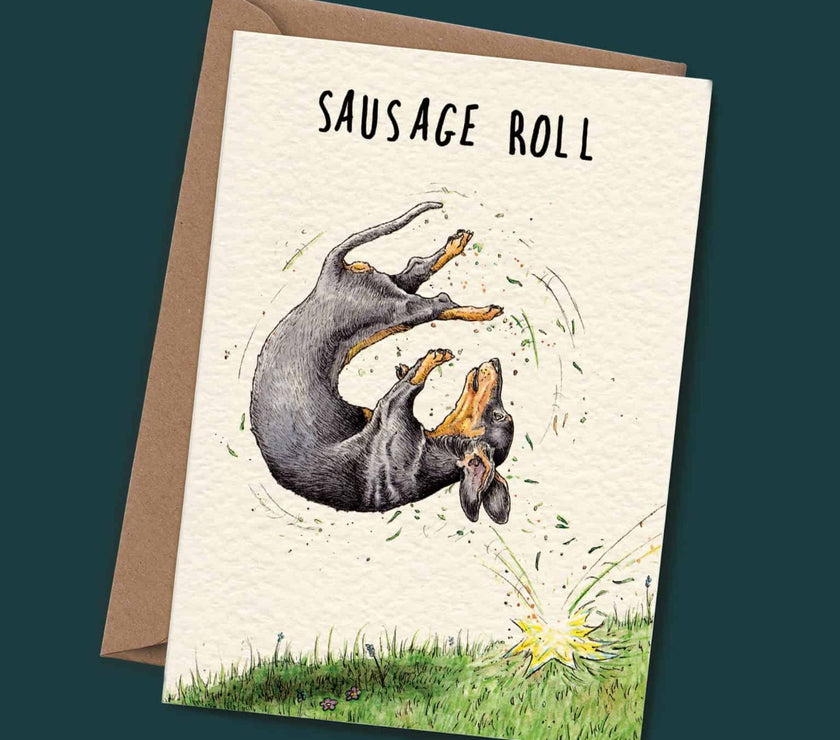 Sausage Roll Birthday Card