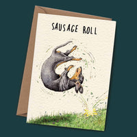 Sausage Roll Birthday Card