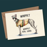 Whippet Birthday Card