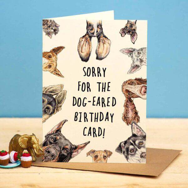 Dog Eared Card Birthday Card - House of Cards