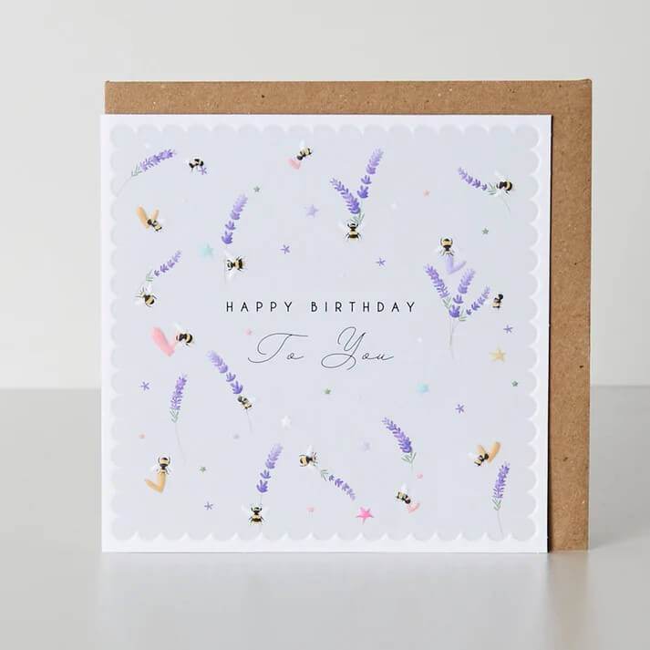 Ditsy Happy Birthday Card - House of Cards