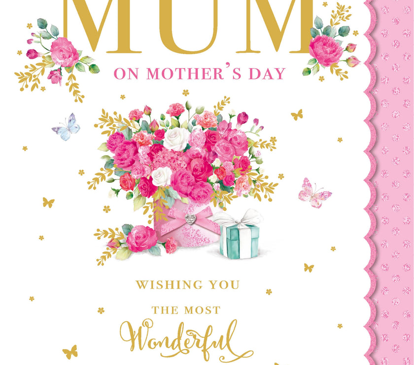 Pink Flower Bouquet Mothers Day Car
