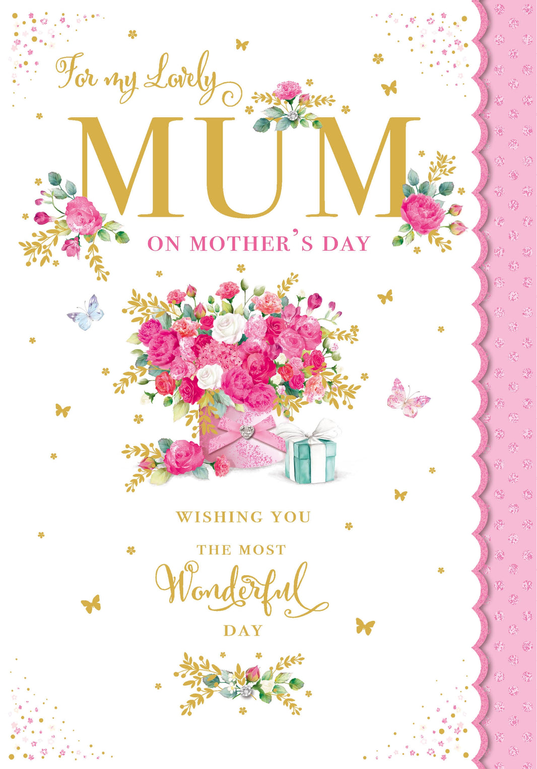 Pink Flower Bouquet Mothers Day Car