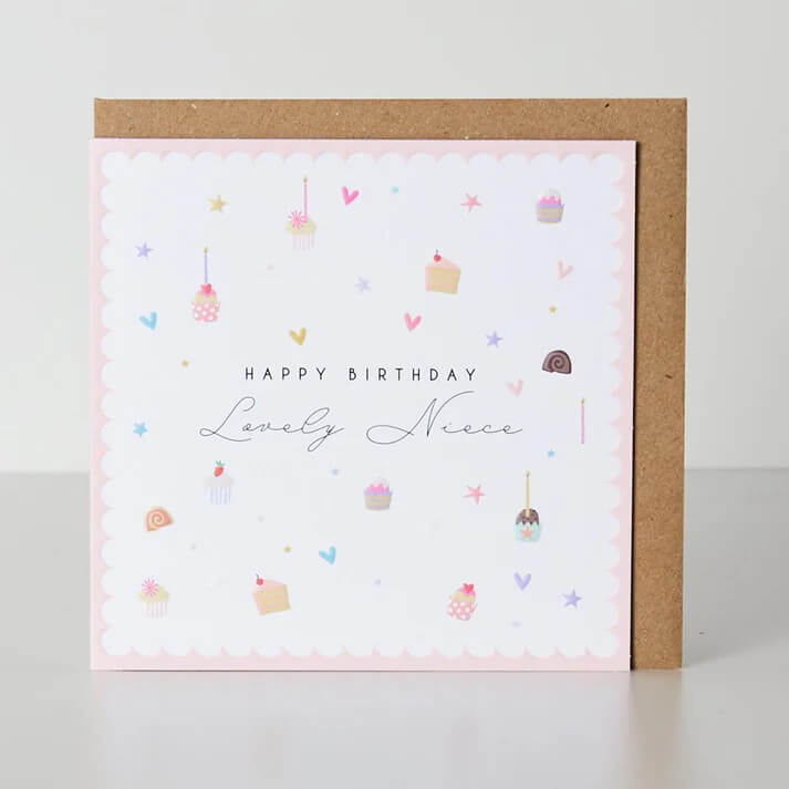 Niece Cake Birthday Card