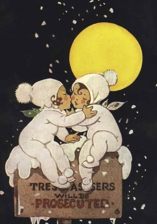 Snow Babies Christmas Card