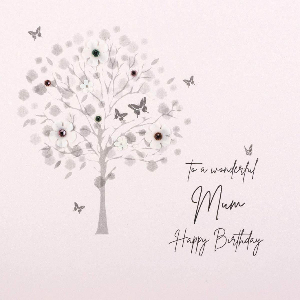 Butterfly Tree Wonderful Mum Birthday Card - House of Cards