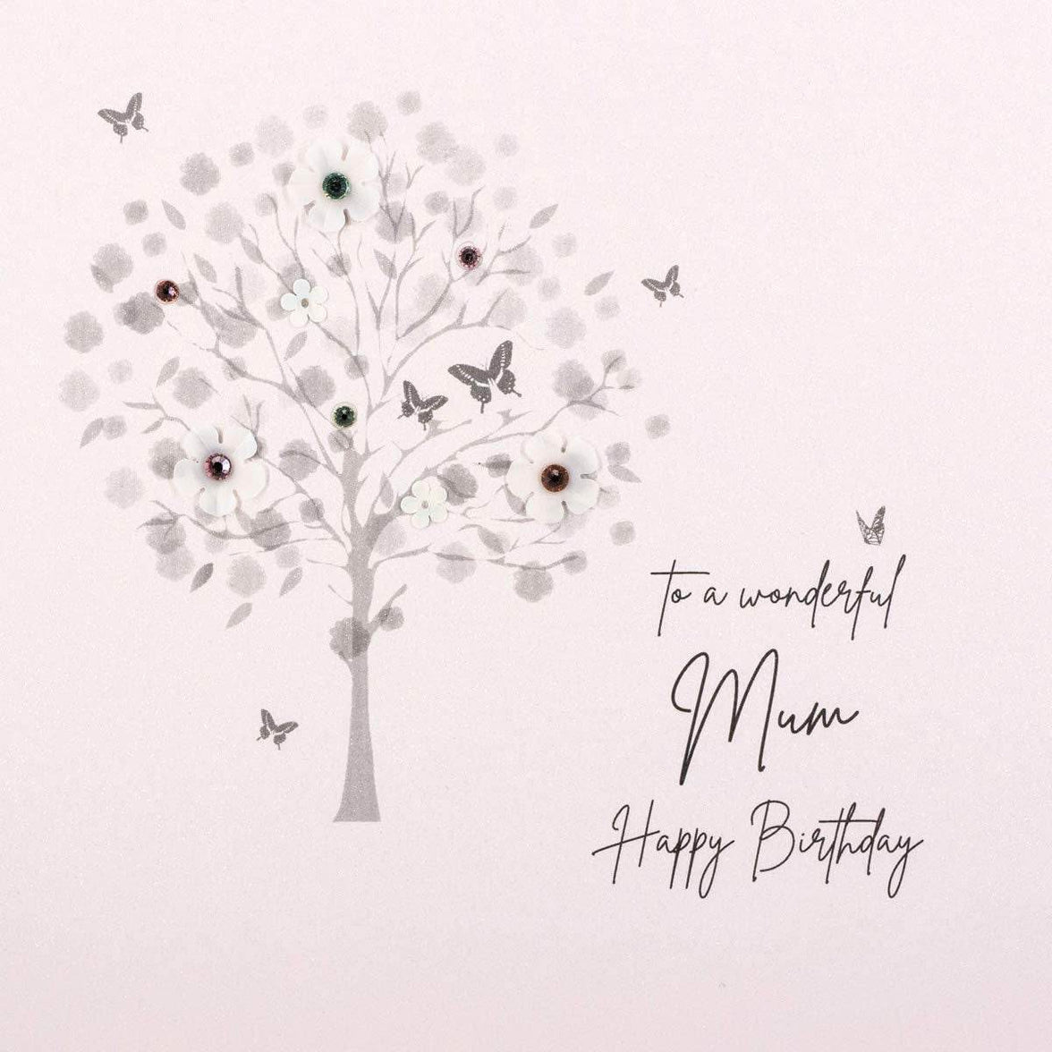 Butterfly Tree Wonderful Mum Birthday Card - House of Cards