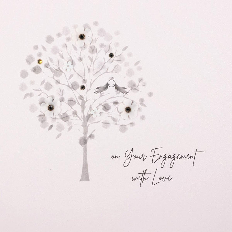 On Your Engagement Tree Greetings Card