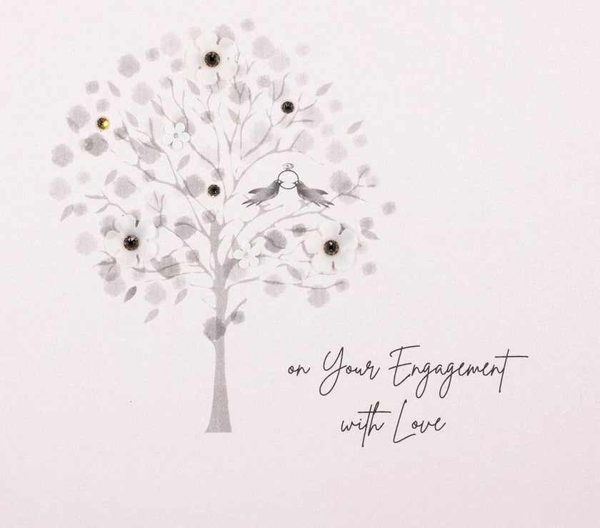 On Your Engagement Tree Greetings Card