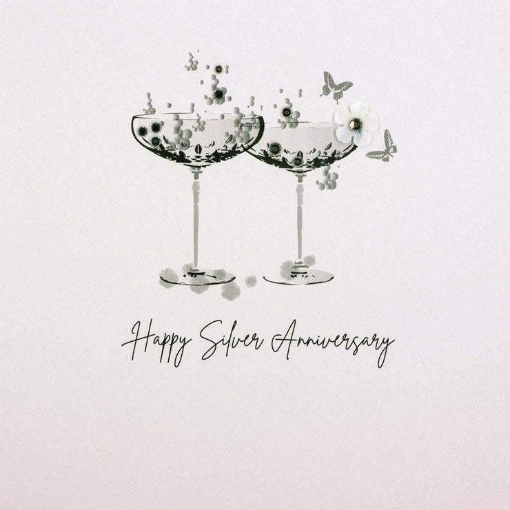 Silver Anniversary Greetings Card
