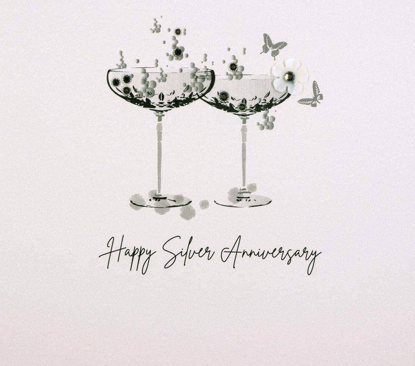 Silver Anniversary Greetings Card