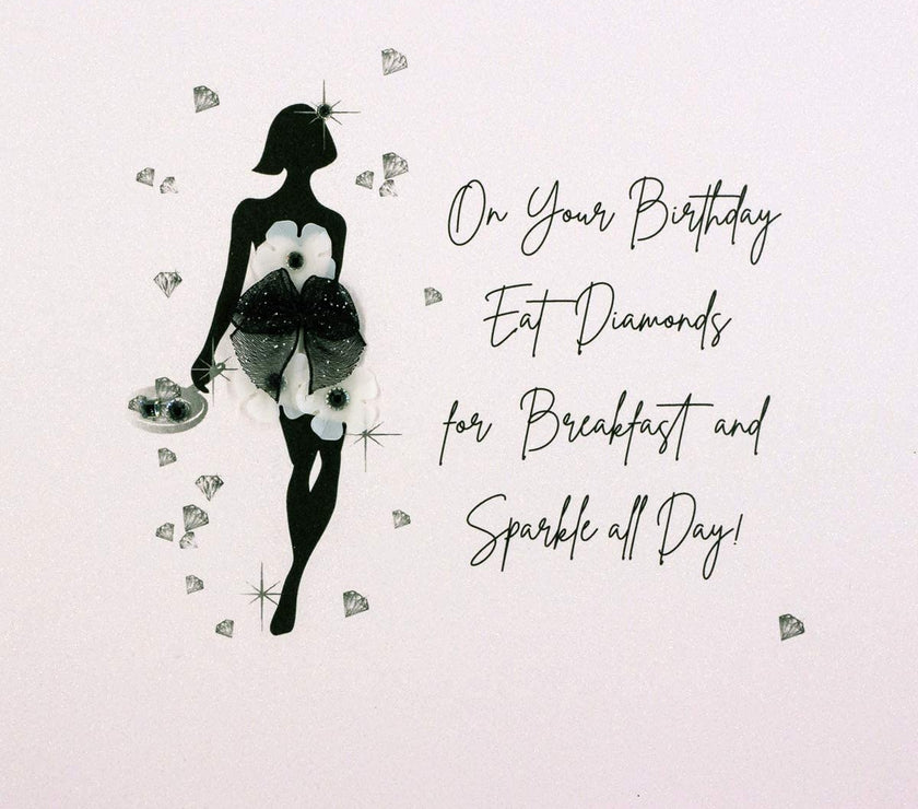 Eat Diamonds For Breakfast Birthday Card