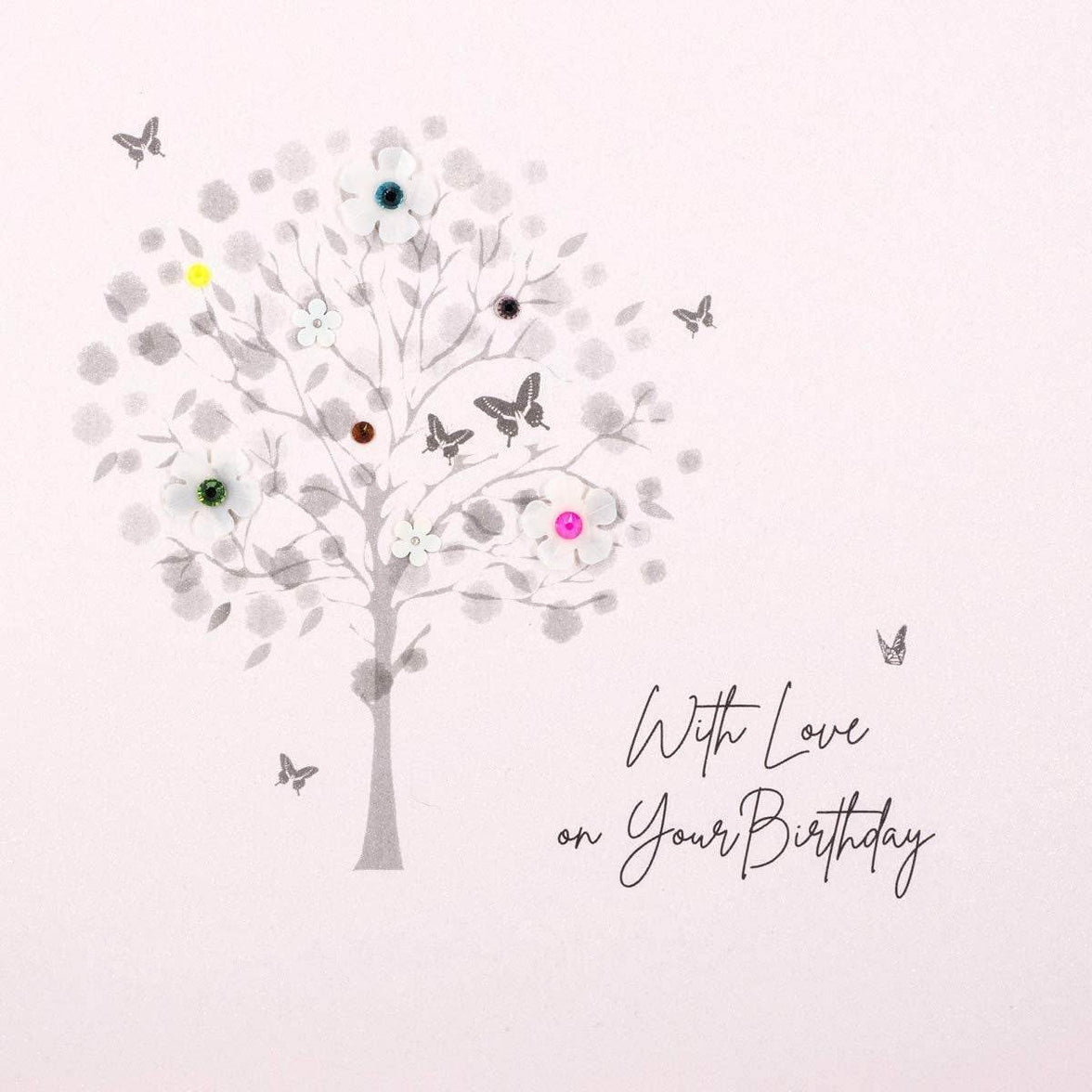Tree With Love on your Birthday Card - House of Cards