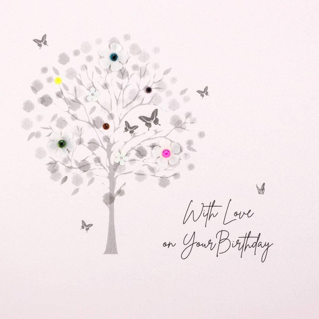 Tree With Love on your Birthday Card