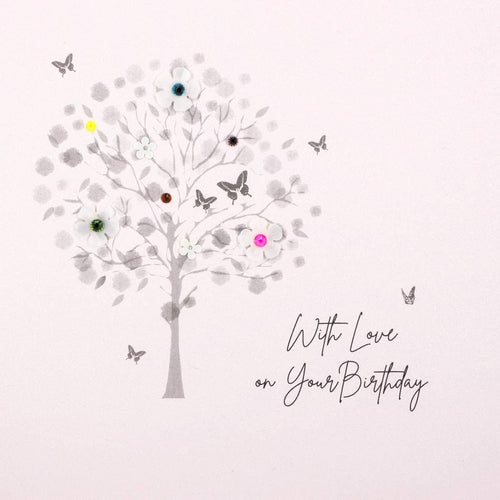 Tree With Love on your Birthday Card