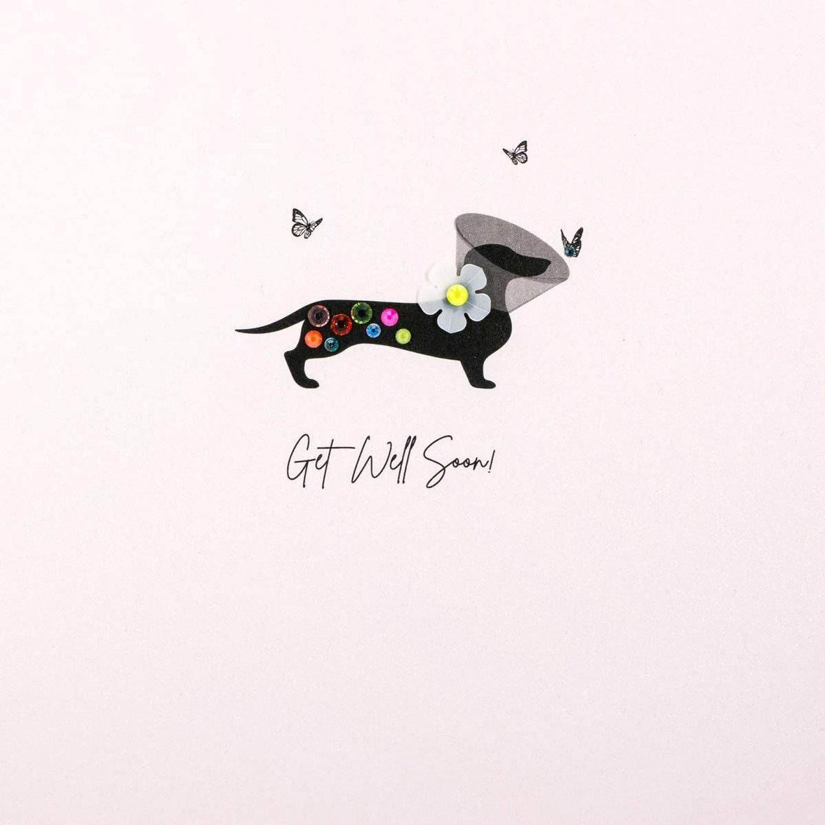 Dachshund Get Well Soon Card - House of Cards