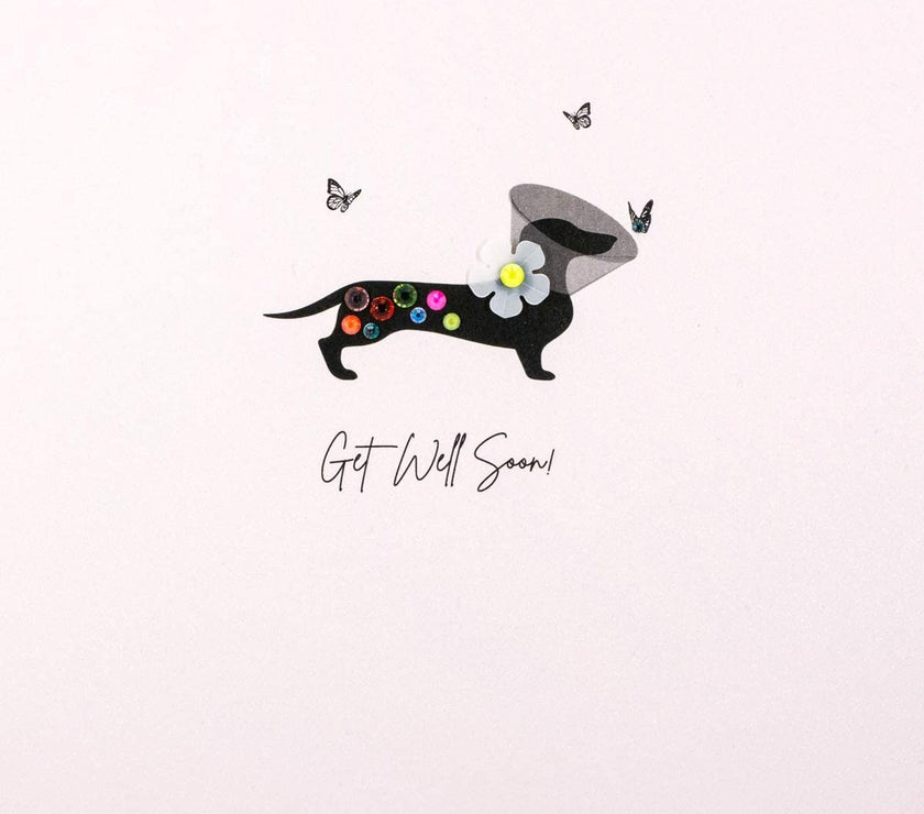 Dachshund Get Well Soon Card