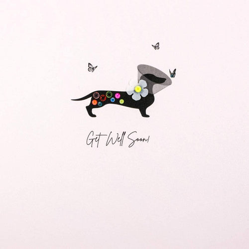 Dachshund Get Well Soon Card