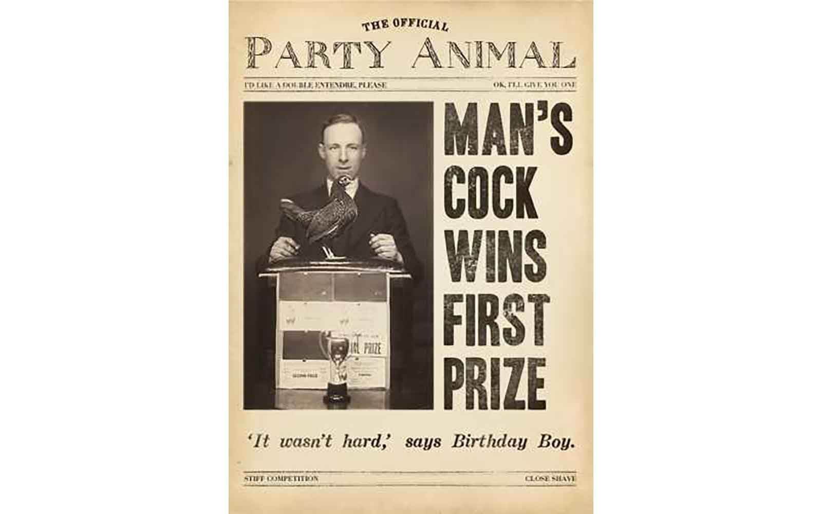 First Prize Birthday Card - House of Cards