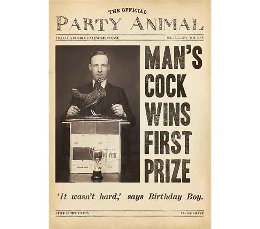 First Prize Birthday Card