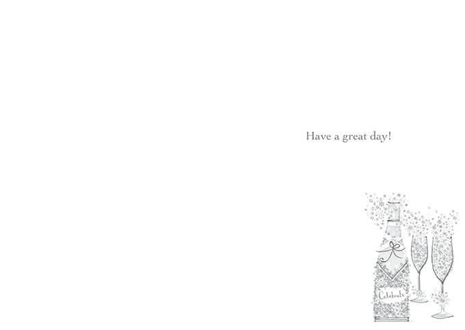Daisy Patch Wine Card Birthday Card