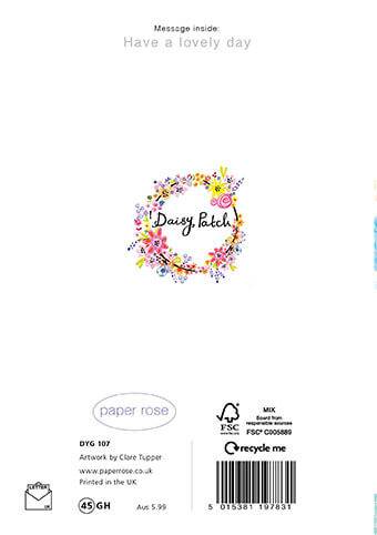 Daisy Patch Dalmatian Card Birthday Card - House of Cards