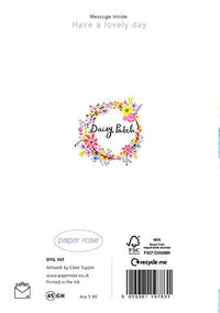 Daisy Patch Dalmatian Card Birthday Card